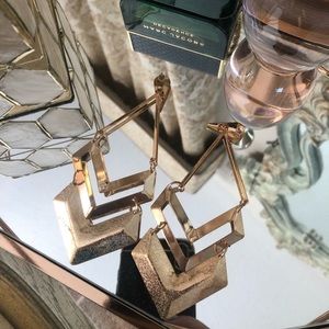 Long Gold stained (not real gold) earrings!